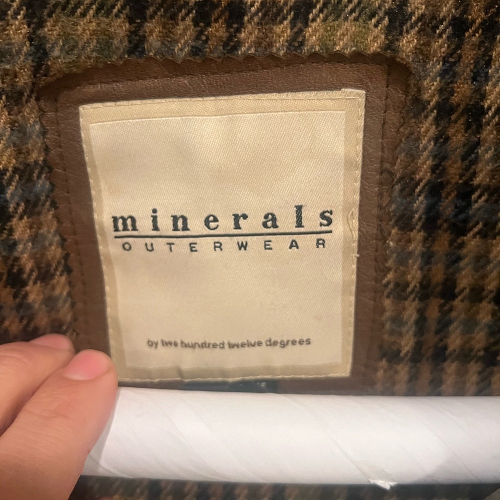 VTG 90s 212 Degrees Minerals Outerwear Leather Jacket With Plaid Lining XL - Picture 2 of 4